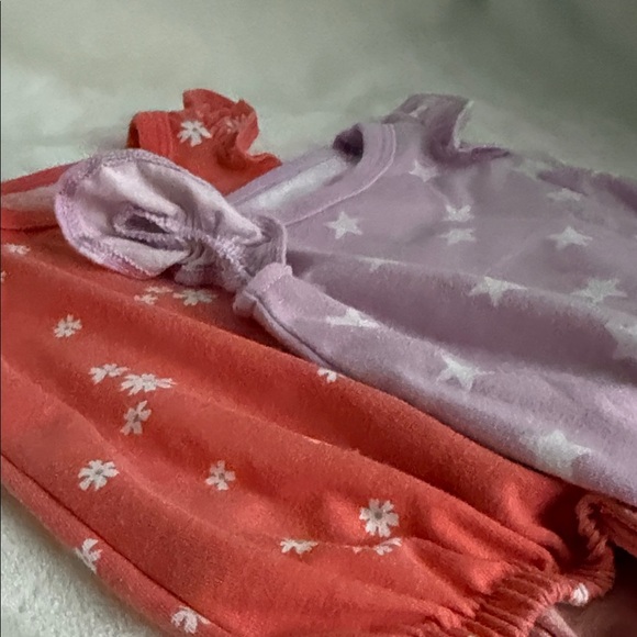 Cat & Jack Kids Bodysuits in Coral and Lavender - Picture 2 of 2